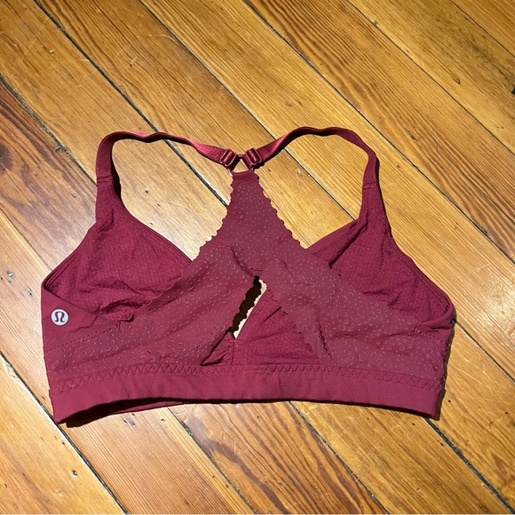 ❤️🎉❤️LULULEMON ATHLETICA free spirit bra | rosewood | size 6❤️🎉❤️ - Picture 5 of 8
